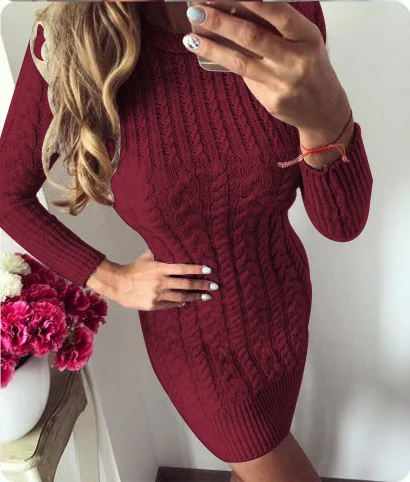 warm sweater dress