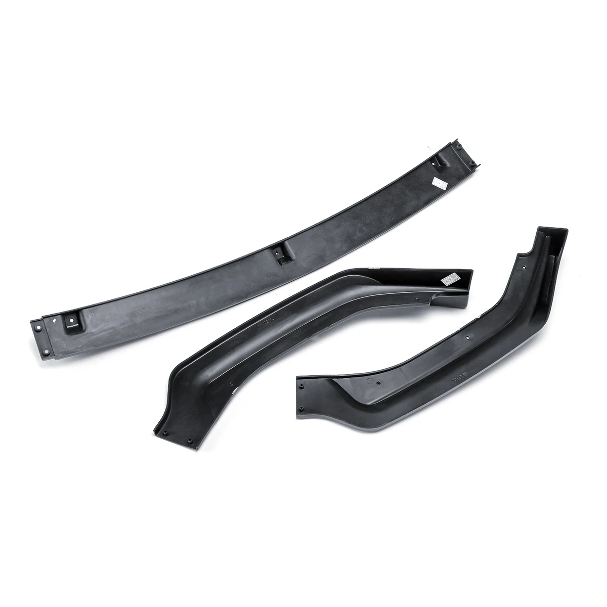 3 piezas parachoques delantero alerón labio de barbilla para Infiniti Q50 2018 modo Base solo piezas exteriores de coche anticolisión brillo negro parachoques