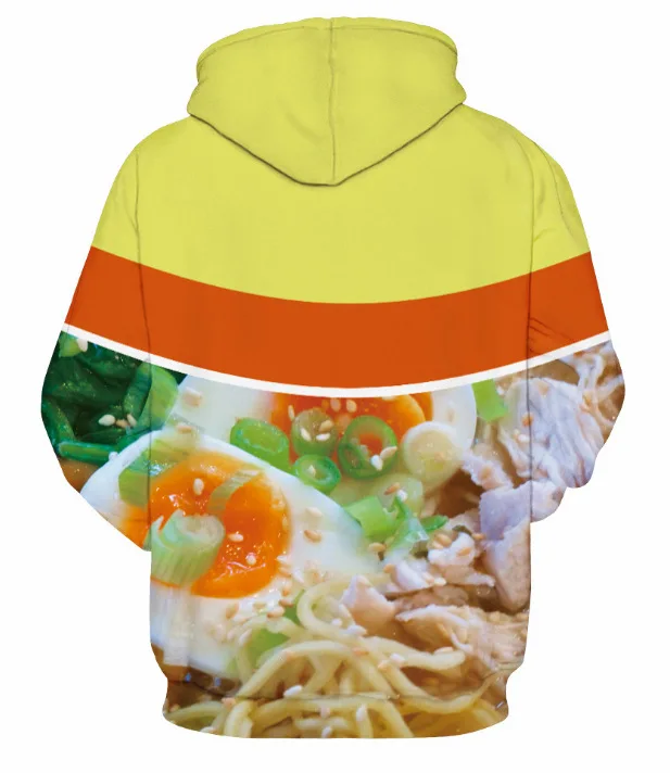 3D Sweatshirt Men Women Ramen Noodle Soup Print hoodies Funny Hip Hop Hooded sweatshirt