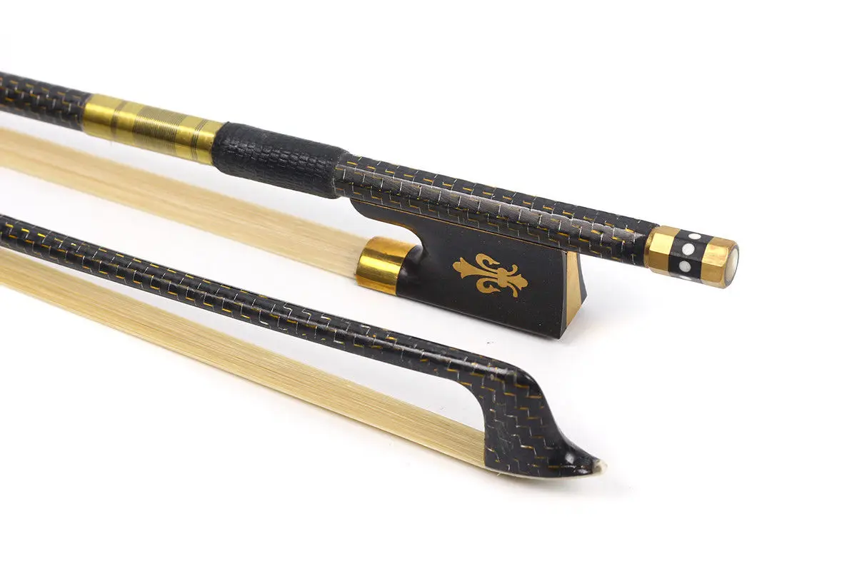 

Top Grade 4/4 Violin Bow Carbon Fiber Great Balance Natural HorseTail