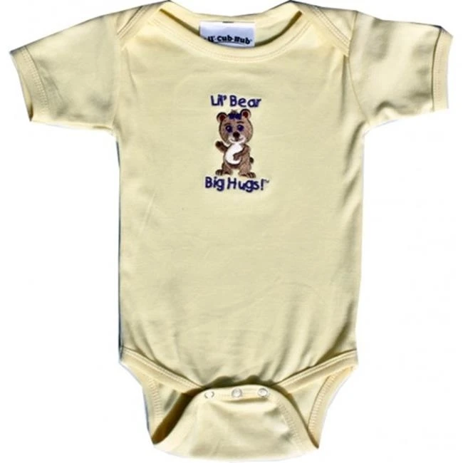 Lil Cub Hub 5CSSOGBY 612 желтый короткий рукав цельный девочка медведь & #44 6 12 месяцев| |