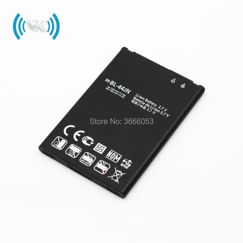 VK 1540mAh/5.7Wh 3 8 V BL 44JN Сменный аккумулятор для LG P970 E730 P690 P693 E510 C660 p698 c660 ms840 L5 E610 E400