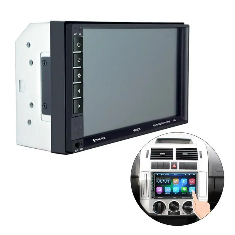 2 DIN автомагнитолы для Android 8 0 телефон и Iphone Зеркало Ссылка емкостный Сенсорный