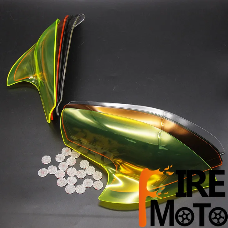 

Motorcycle Left & Right Acrylic Headlight Lens Protector Cover Screen Lens Guard For 2017 Yamaha TMax T-MAX 530 TMAX 530 17'