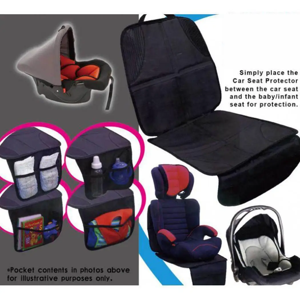  Children Anti-skid Protective Cushion Baby Auto Black Safety Seat Car Protection Mat Car