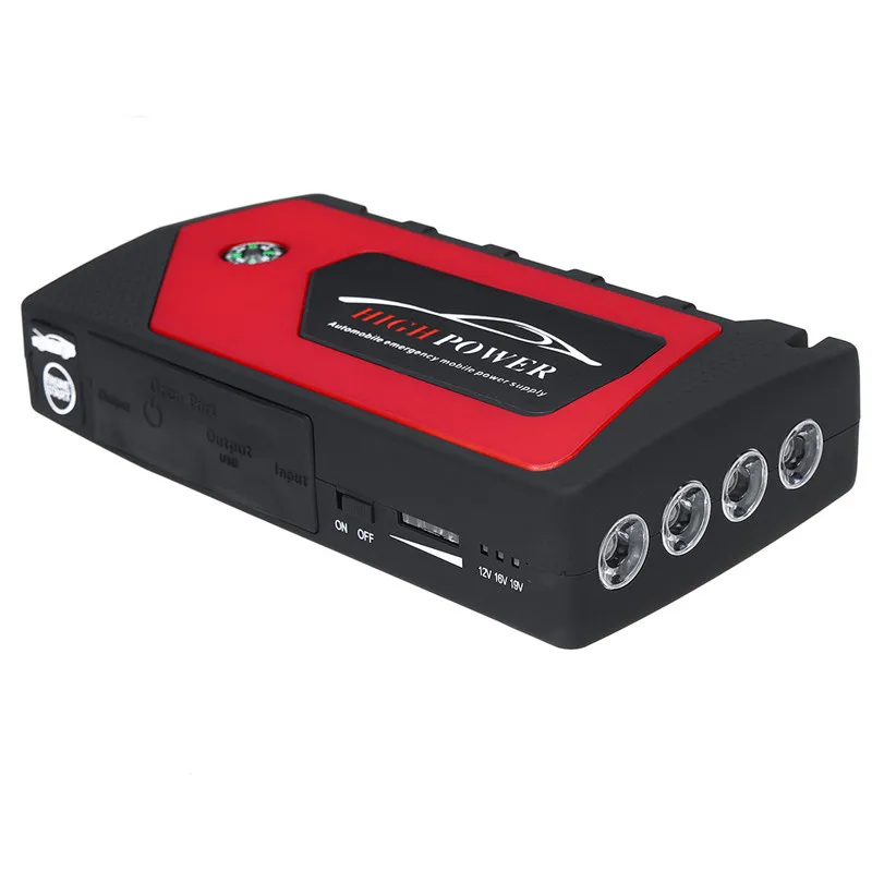 Audew 69800mAh 12V Car Jump Starter Emergency Starting Device 4USB LED Light Mobile Power Bank Car Charger Battery Booster