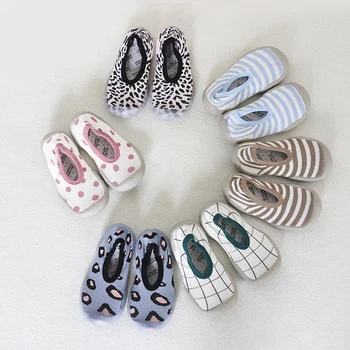 

Ins Hot sale Unisex Baby Newborn floor shoes Soft rubber sole Toddler boy/girls shoes socks infant kids boots 1-3Yrs