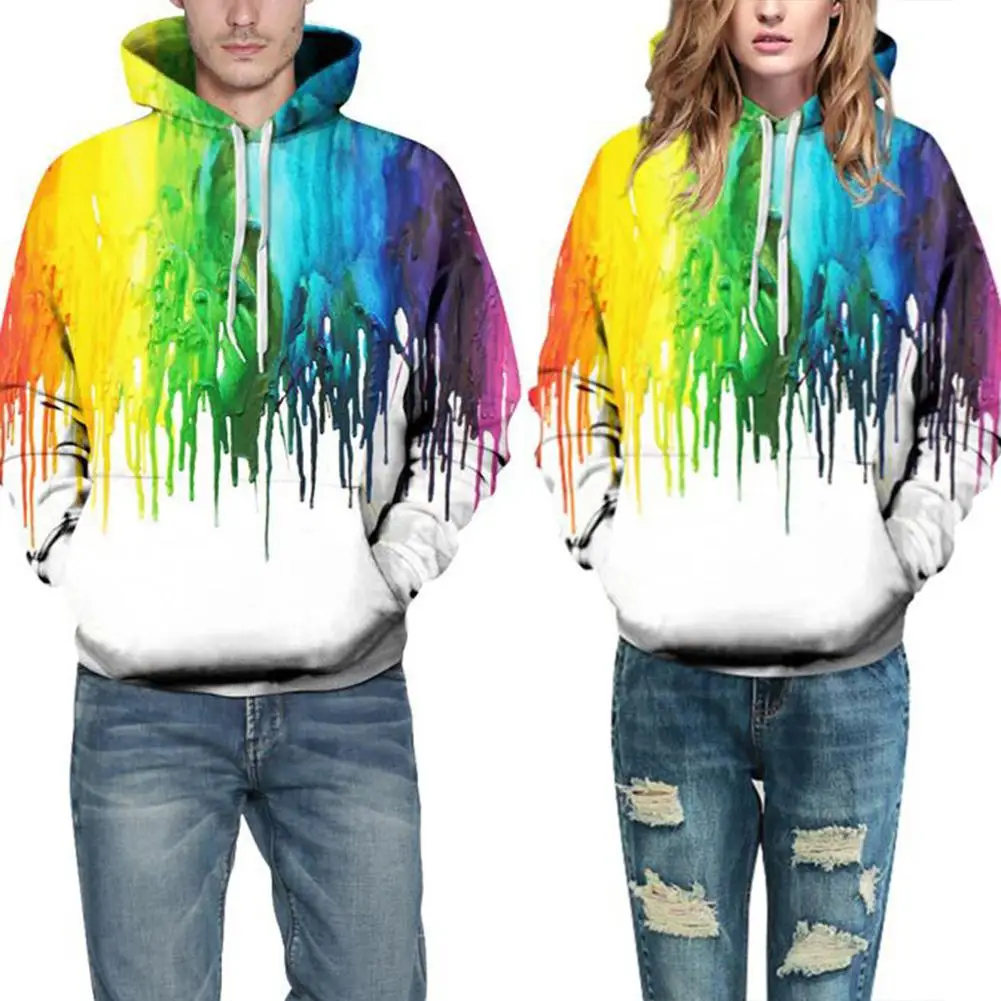 mrwonder Men Women Sweatshirt 3D Print Hoodie Colorful Oil ...