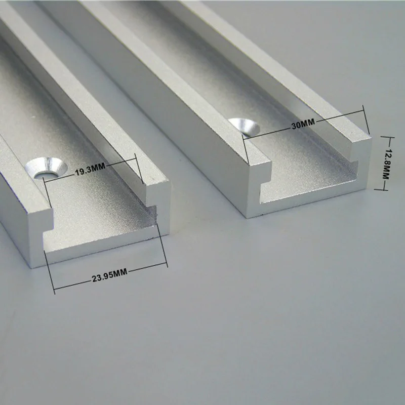 

Aluminium 600mm/24 Inch T-Slot T-Track Miter Track Woodworking Tools Alloy Tool