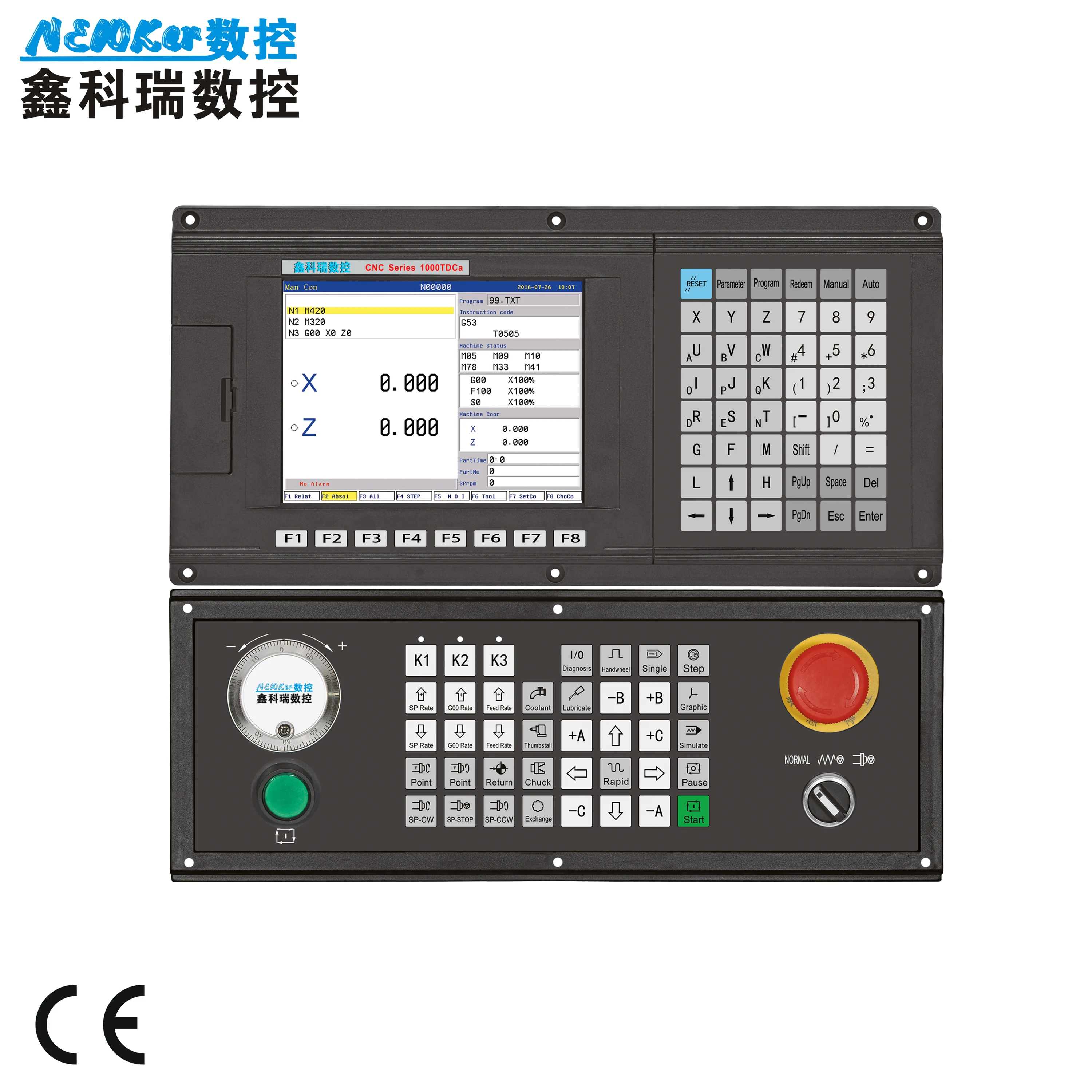 2 оси PLC CNC контроллер для ЧПУ резки и шлифования, онлайн контроллер G код Заменить Mach3