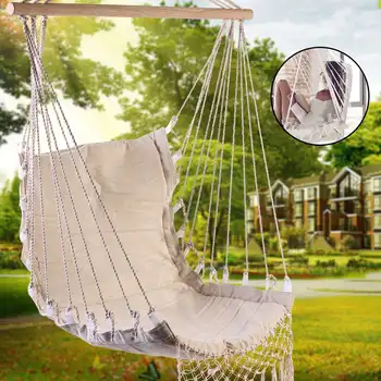 

Nordic Style Hammock Outdoor Indoor Furniture Swing Hanging Chair for Children Adult Garden Dormitory Single Safety Chair