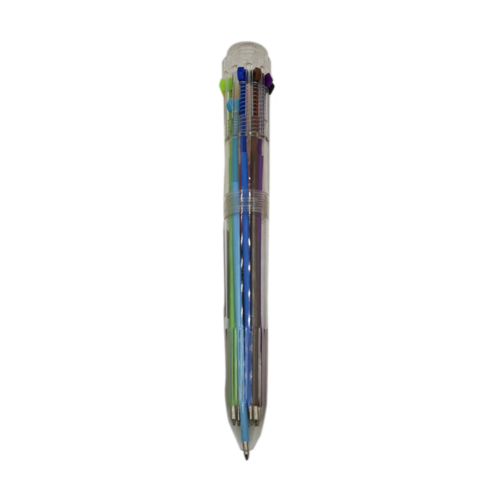 Горячая 10 в 1 цветная Выдвижная шариковая ручка с цанговым механизмом креативные шариковые ручки и Канцелярия шариковая ручка
