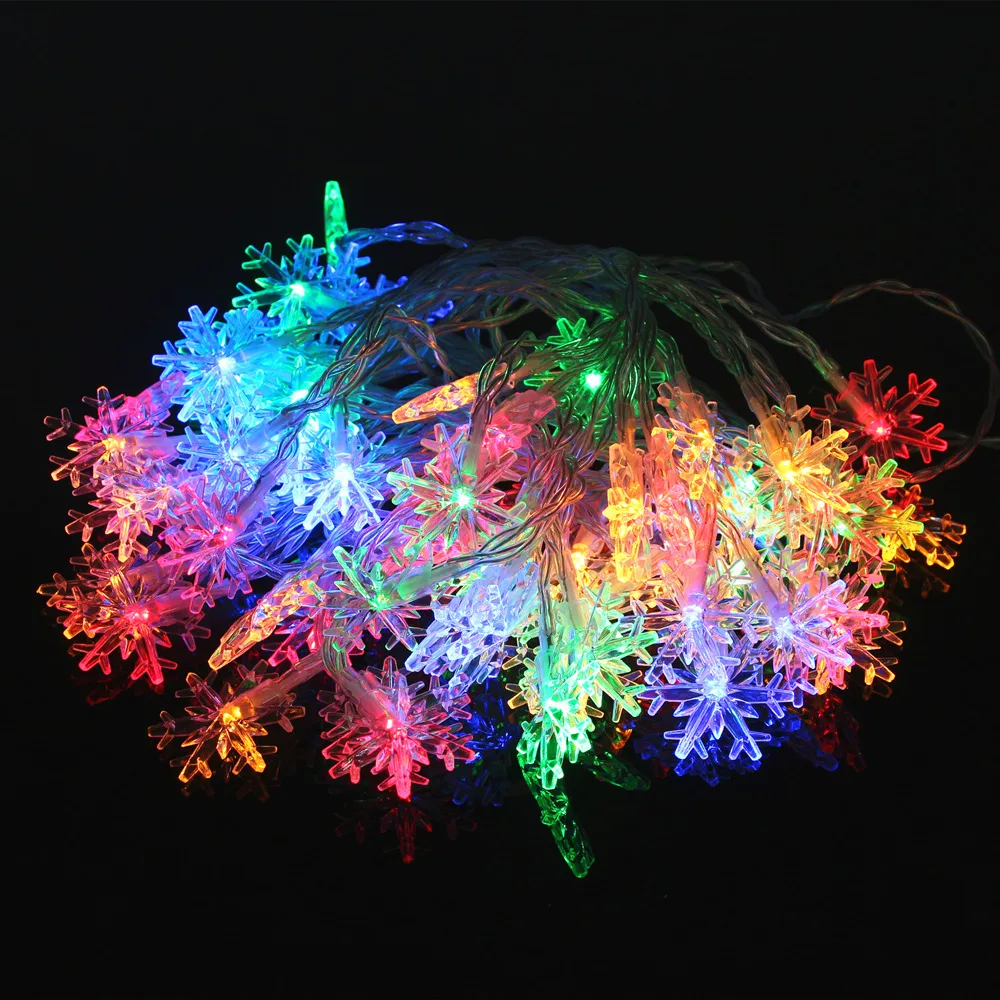 

33FT 10M 60LED 5V USB LED String Lights Snowflake Fairy LED Holiday Christmas Lights for Wedding Party Decoration Garland