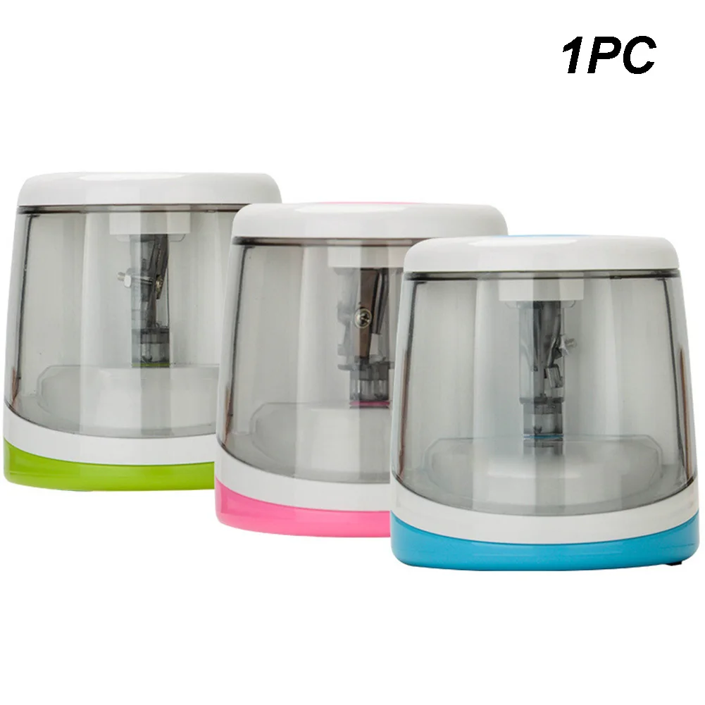 

Electric Automatic Battery Powered Tool Cutter Pencil Sharpener Portable Plastic School Office Students Stationery Desktop Kids