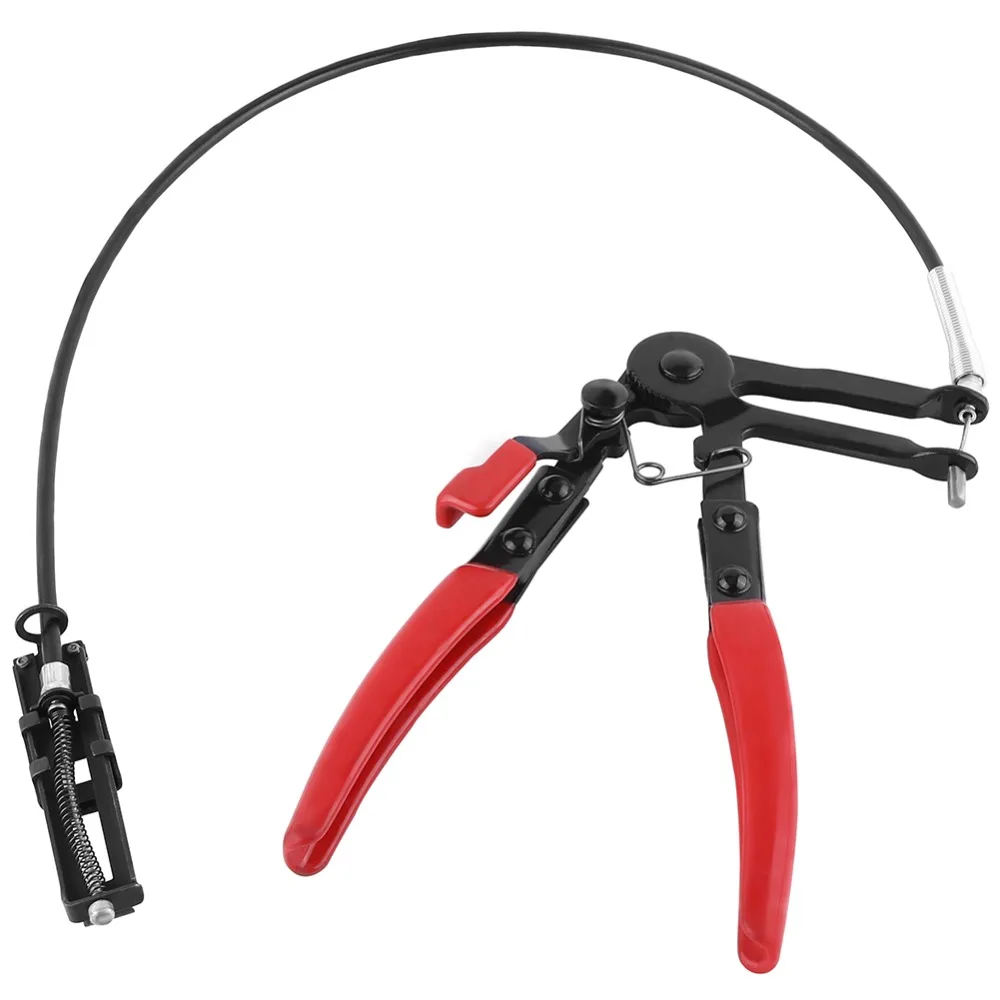 Pro Long Reach Flexible Hose Clamp Clip Band Ratcheting Removal Pliers