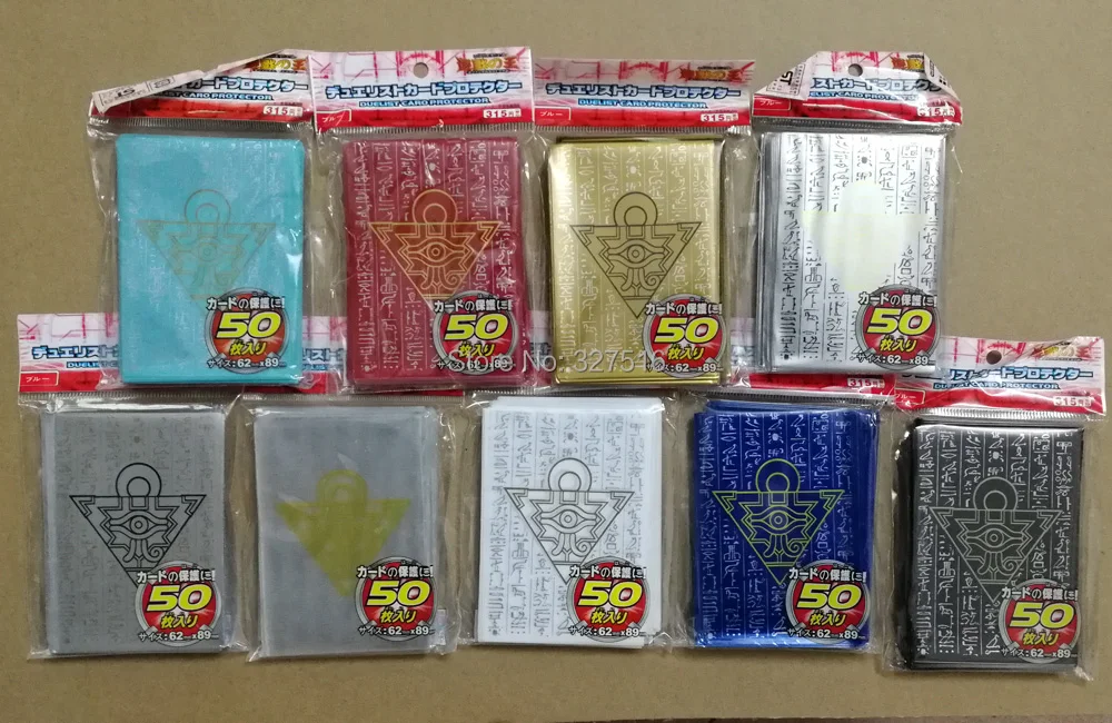 100pcs/set (2 packs) Yu-Gi-Oh! Cosplay Yugioh Millennium Puzzle Anime Board Games Card Sleeves Barrier Protector | Игрушки и хобби