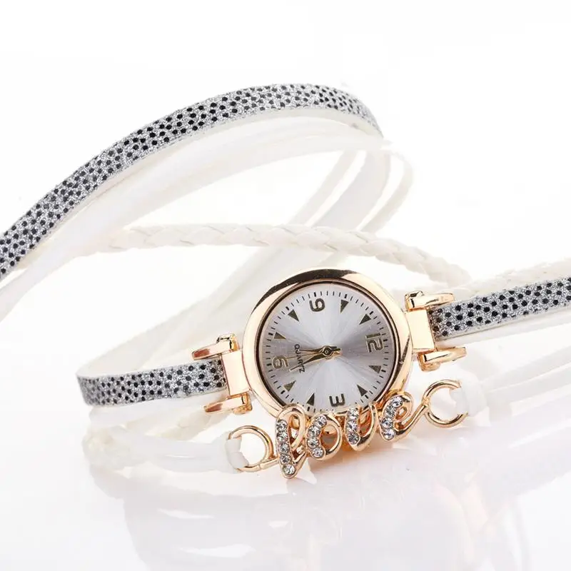 

New Creative Personality Quartz Watches Elegant Vintage Ethnic Style Love Bracelet Wrist Watch Belt Band For Women Wristwatches
