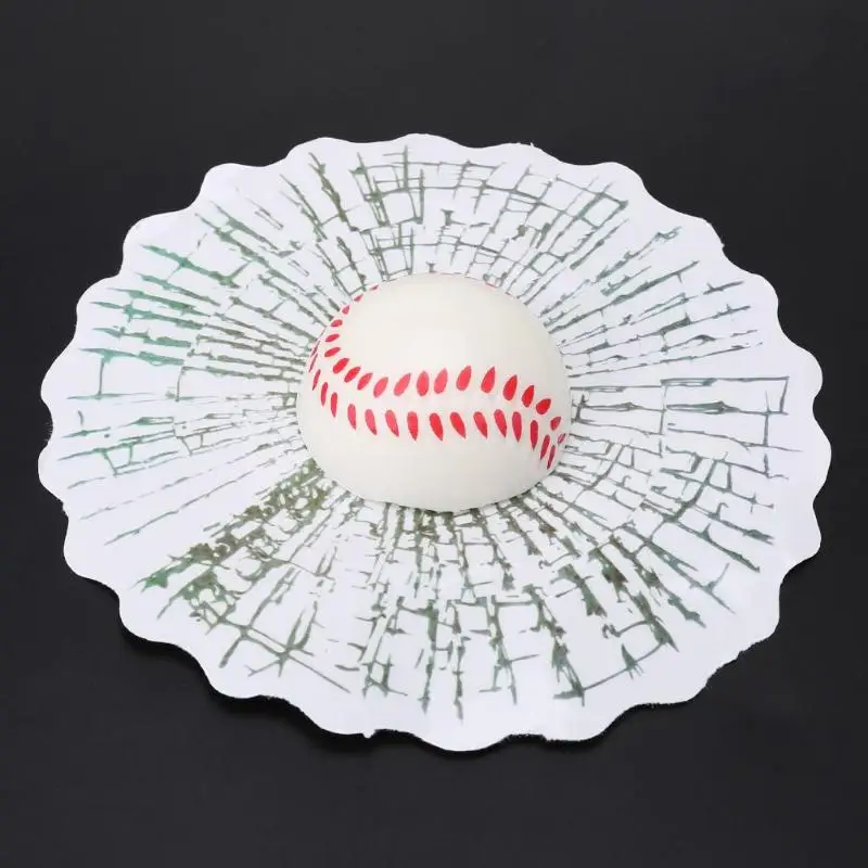 3D Simulated Sticker on Cars Auto Body Window Glass Baseball/Tennis Ball/Basketball Decal Trinket Automotive Decor Accessories
