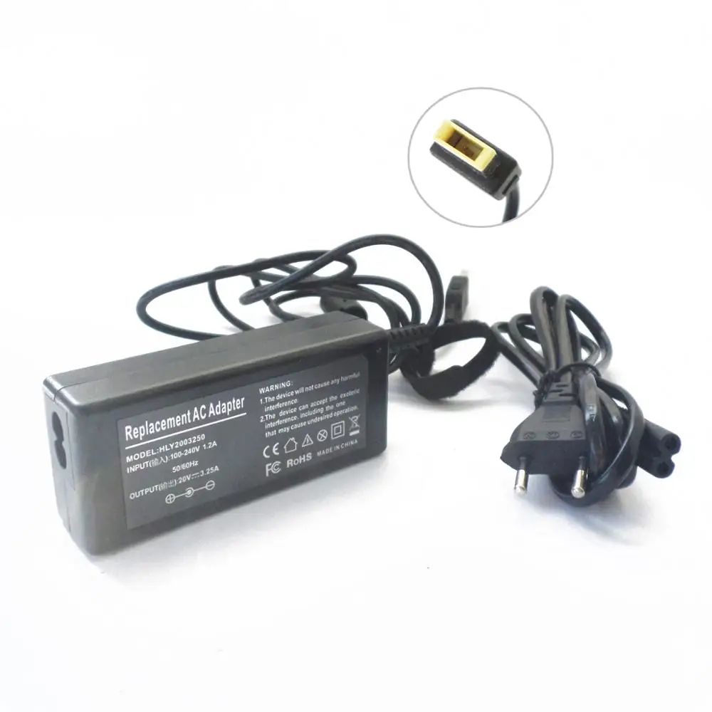 

Laptop Power Charger AC Adapter For Lenovo Essential B5400 M5400 G400 G400S G405S K4350A K4450A G400AM G500AM 20V 3.25A Notebook
