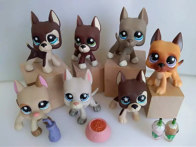 Игрушки для домашних животных отличный немецкий дог лот 7 шт. коричневый и серый