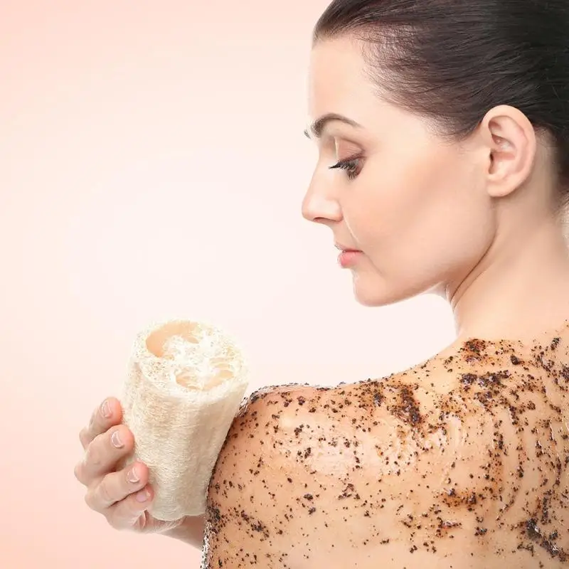 Natural Loofah Dishes Cleaner Brush Body Bath Shower Plant Luffa