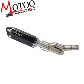 

Motorcycle Exhaust System Slip On Middle Pipe For Benelli 300 BJ300 BN302 TNT300 2014 2015 2016 2017 2018
