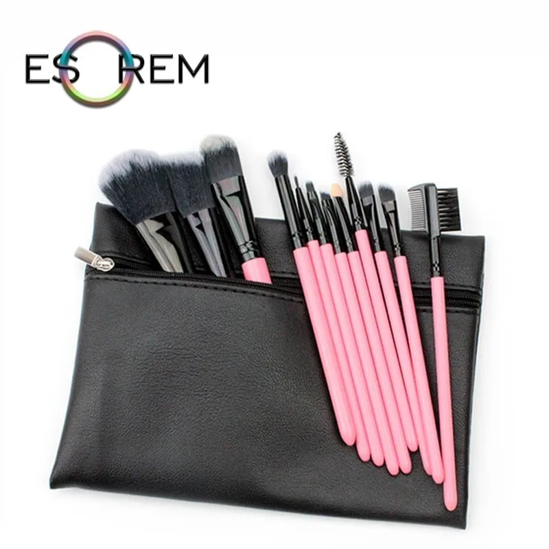 

ESOREM 12pcs Cosmetic Brush For Eyes Brushes Makeup Set Foundation Brush Set Powder Brochas De Maquillaje De Alta Calidad Pincel