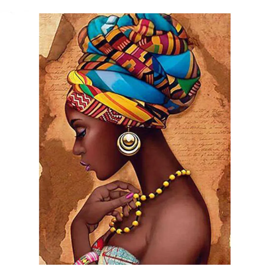 

5D Full Square/Round Diamond Painting "fantasy African Women"mosaic Diamond Embroidery Rhinestones Portrait Diamond Pictures