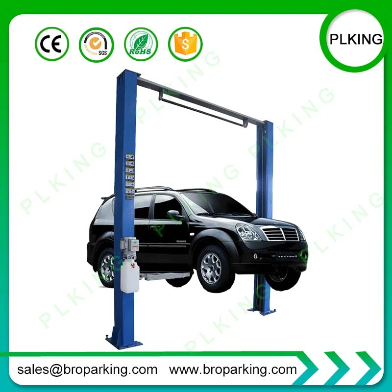 Hydraulic Small Two Post Workshop Hoist Low Ceiling Car Repair