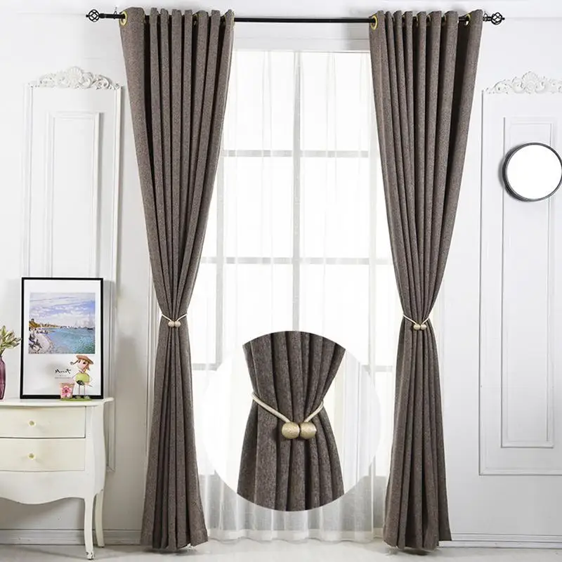 

2PCS Modern Minimalist Magnetic Curtain Buckles Drill-free Hook-free Installation-free Living Room Bedroom Curtains Straps #SO