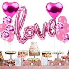 Romantic Valentine Day Party Confetti Balloon Latex Baloon Heart Shape Love Foil Ballon For Valentine Wedding Decoration цена Romantic Valentine Day Party Confetti Balloon Latex Baloon Heart Shape Love Foil Ballon For Valentine Wedding Decoration цены онлайн