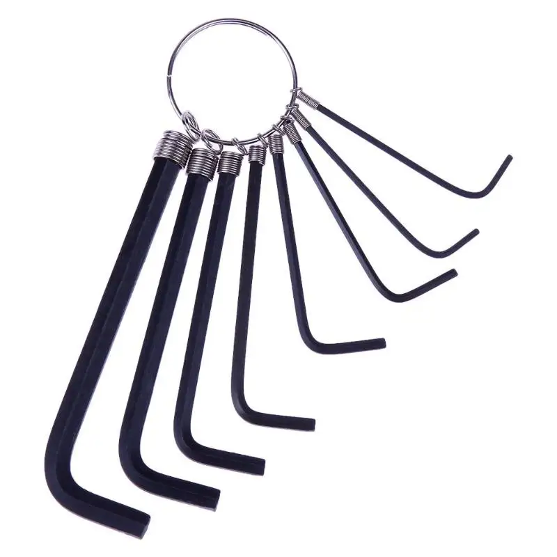 

6pcs /pack Hex Allen Key Set L-Shape Allen Wrench Universal Key Hexagon Hex torque Wrench Set For Repair Bicycle Hand Tools