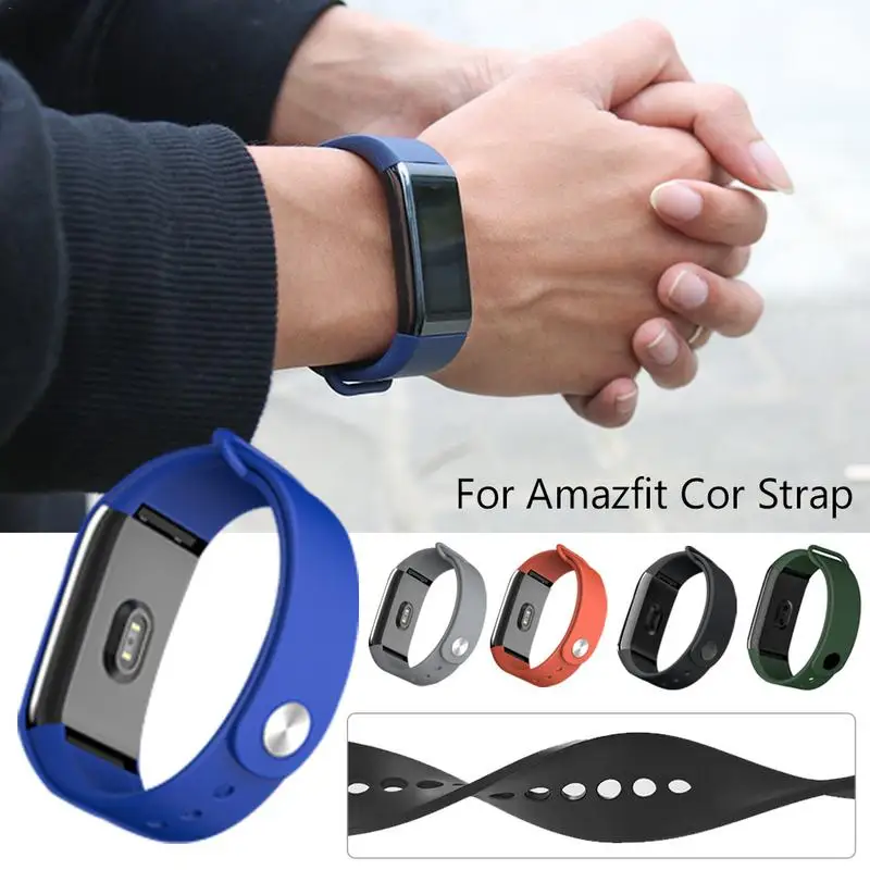 Ремешок на запястье для Amazfit Cor фитнес силиконовый ремешок легкая дышащая