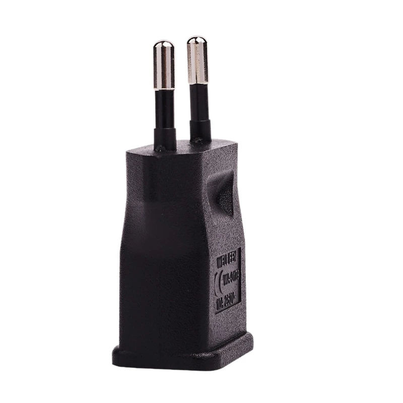 

Wa-0179 Europe Male to USA 2Pin Female AC 1-15R Travel Adapter,EU/USA AC Adapter Black US electrical equipment plugs go to EU
