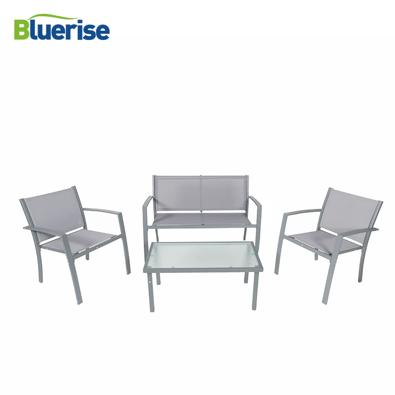 Furniture Coffee Table Living Room Sets Breakfast Shelf Table Home Outdoor Garden Tables Chairs Glass Tea Table 4 Piece