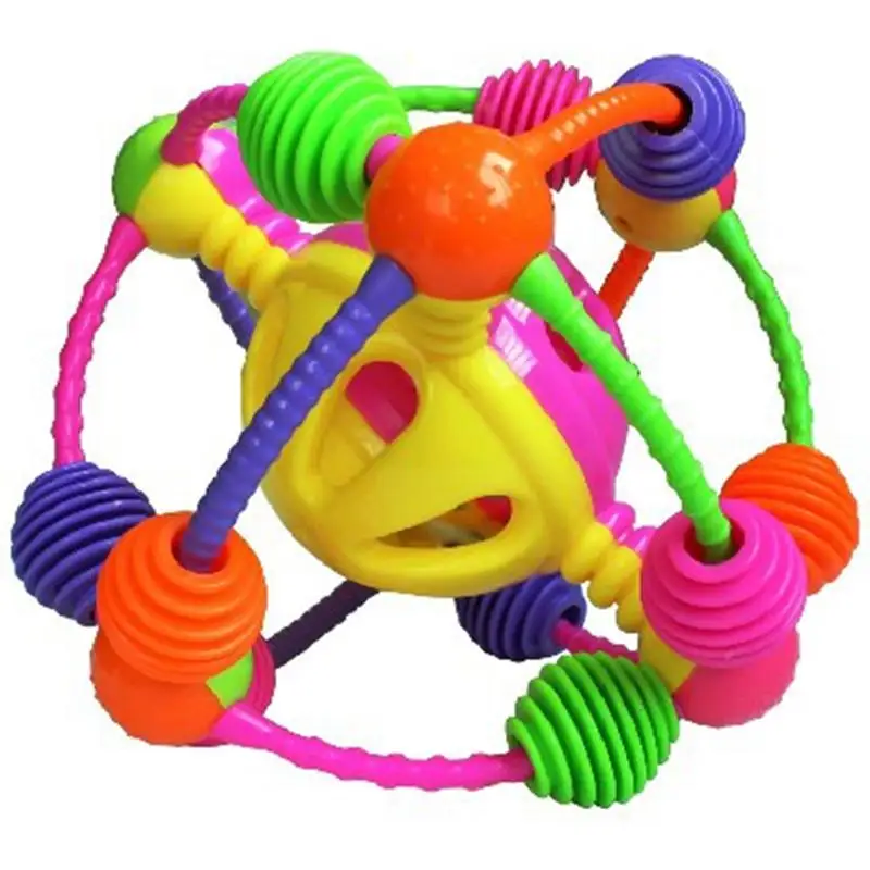 Rattle and Roll Ball Colorful Grab Big Shake Spin Ball Infant for 0 to 36 Months Baby Toy Rattle and Roll Ball Colorful Grab Big Shake Spin Ball Infant for 0 to 36 Months Baby Toy