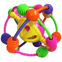 Rattle and Roll Ball Colorful Grab Big Shake Spin Ball Infant for 0 to 36 Months Baby Toy