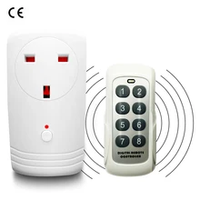 UK Wireless RF 433MHz Intelligent Smart AC Electrical Power Socket Outlet W/ Remote Control Switch Plug Adaptor Adapter 10A 250V цена UK Wireless RF 433MHz Intelligent Smart AC Electrical Power Socket Outlet W/ Remote Control Switch Plug Adaptor Adapter 10A 250V цены онлайн