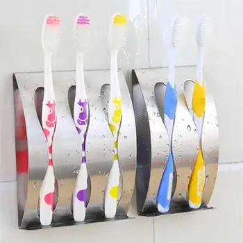 

Stainless Steel Self Adhesive Holder Hooks Multi-functional Hanger for Toothbrush Razor