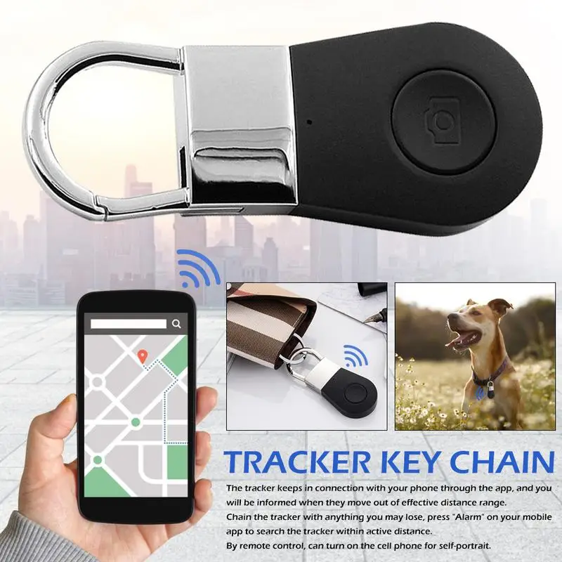 

Wireless Bluetooth Keychain Tracker Locator Anti Lost Smart Key Locator Alarm Child Pet GPS Tracking Finder Device for Phone