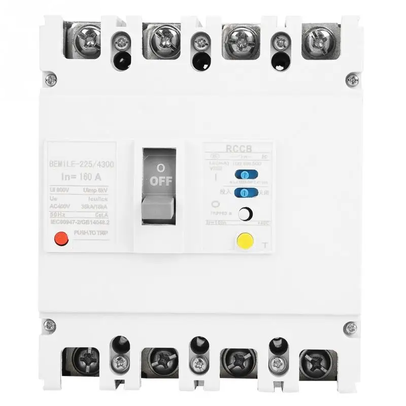 

160A Leakage Protection Low Voltage Moulded Case Circuit Breaker Air Switch disjoncteur circuit breaker disyuntor