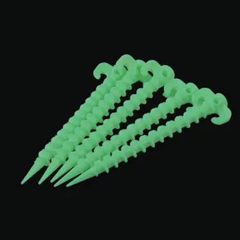 

5pcs Luminous Camping Canopy Tent Ground Screw Pegs Horn Nails Outdoor Climbing Tent Plastic Ground Nails Tent Accessories