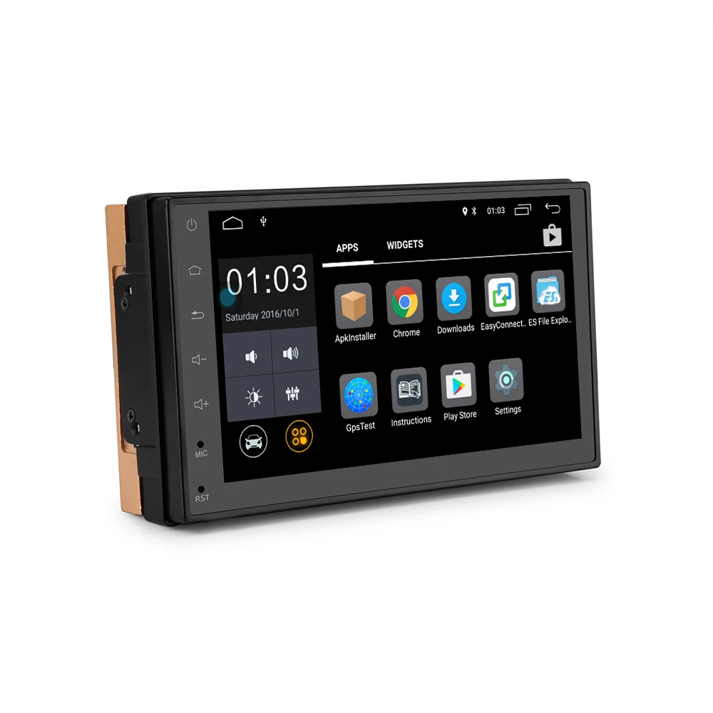 

7" Slim 2 DIN Car Radio Player Bluetooth GPS Navigation Android 5 Capacitive Touch Screen MP5 Player WIFI Rear Camera