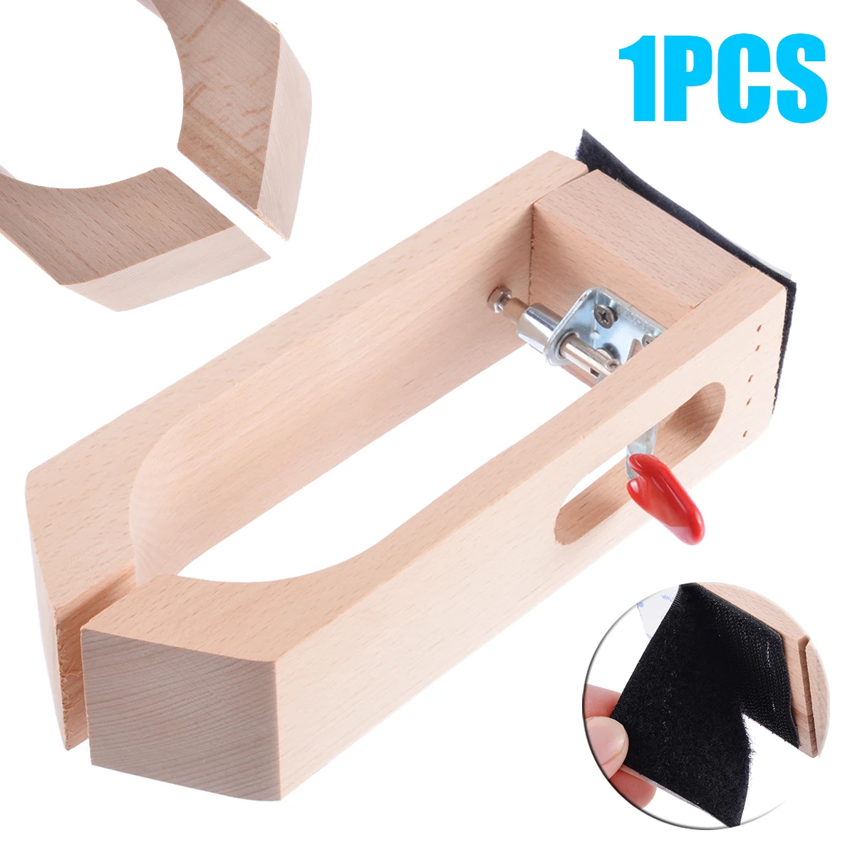

Stainless+Beech Wood Leathercraft Stitching Retaining Clip Sewing Clamp Leather Table Adjustable Sewing Tool DIY