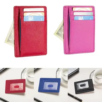 

2019 New Card Holder Solid ID Holder Slim Bank Credit Card ID Case Bag Wallet with RFID Blocking