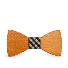 Бамбуковый деревянный желтый палисандр деревянный галстук-бабочка галстук фирменный галстук ручной резной Горячие мужские и женские аксессуары модная индивидуальность