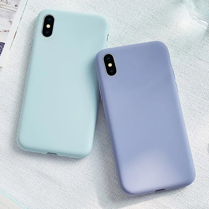 Популярный жидкий силиконовый чехол для iPhone 7 оригинальный черный розовый Футляр