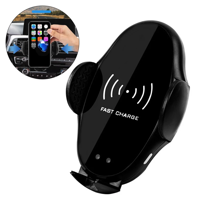 

Car Wireless Charger Infrared Automatic Qi Car Wireless Infrared Charger Car Phone Navigation Holder Bracket