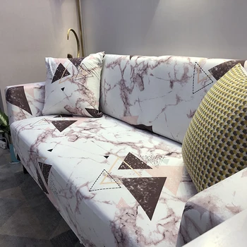 

New Printing Sofa Covers Stretch Fabric Four Season Fully Enclosed Washable Couch Cover Geometric Patterns Sofa Towel