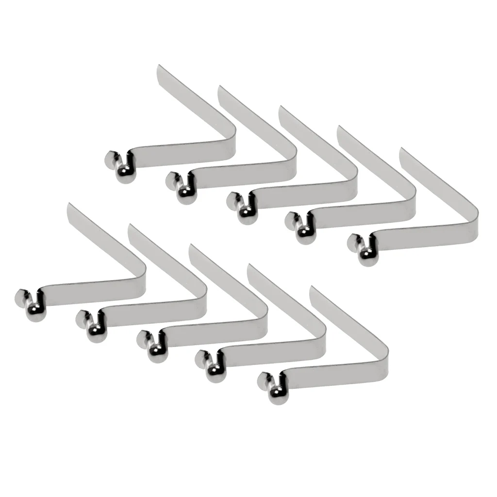

10 Pcs Single Button Clips, Kayak Paddle, Snap Spring Clip, Tent Pole Clips, 10 Pieces